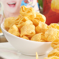 Snacks Exóticos Halal al por Mayor de Fábrica, Sabores a Sopa de Maíz, Bolsa de 65g, Snacks Asiáticos Exóticos a Granel