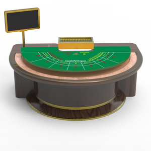 Mesa de Póker de Madera Sólida Antigua Clásica Personalizada de Primera Clase, Profesional, de Lujo, para Juegos de Azar, Baccarat, Casino, en Venta - Product Image 6