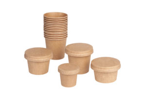 Gobelets en papier jetables écologiques pour sauce kraft biodégradables de 1oz/2oz/3oz petits gobelets pour la cuisine à domicile - Product Image 4