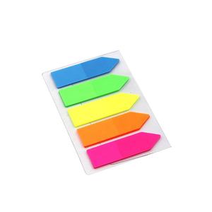 Bonne Qualité PET Calandre Marqueur Promotionnel Coloré imperméable à l'eau amovible Notes Autocollantes En Plastique - Product Image 1