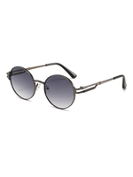 Twooo T1528 New Fashion Street Style Punk Round Frame Lunettes de soleil rétro unisexe