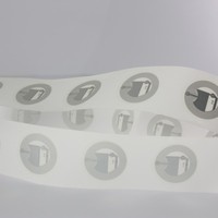 Étiquette autocollante anti-métal RFID NTAG215 13,56 MHz, étanche, avec distance de lecture de 5 cm et code QR