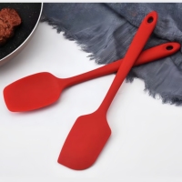 Spatule en caoutchouc de silicone - 6 pièces, antidérapante, résistante à la chaleur, antiadhésive, outils de cuisson, four, micro-ondes, sans danger pour la cuisine, ustensiles de cuisine