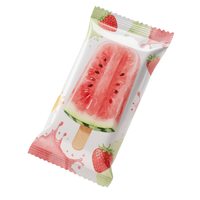 Sacs d'emballage personnalisés pour bâtonnets glacés, rouleaux de film plastique pour produits surgelés, sacs alimentaires thermoscellables pour glaces et bâtonnets glacés