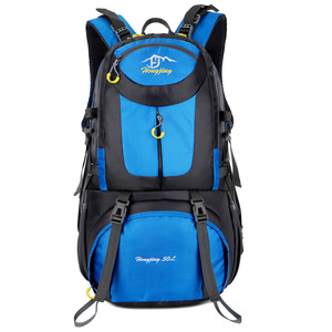 Usine 40L 50L 60L Noir Sport Plein Air Camping Sac Étanche Polyester Randonnée Voyager Escalade Trekking Sac À Dos - Product Image 2
