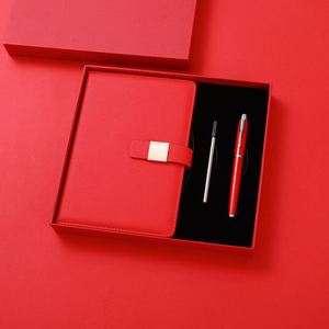 Hot Selling Custom Luxury <b>Leather</b> <b>Diary</b>-Premium Executive Stainless Steel <b>Leather</b> Embossed Notebook Journal Corporate Gift Sets - Product Image 6