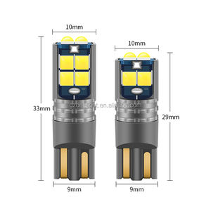 T10 3030 10SMD LED éclairage de plaque d'immatriculation intérieur de <span class=keywords><strong>voiture</strong></span> Canbus décodage haute liseuse nouveau 12V blanc/ambre/rouge/bleu/vert - Product Image 1