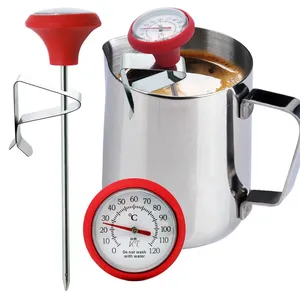 Handtropf-Kaffee-<span class=keywords><strong>Thermometer</strong></span> mit Clip-On Edelstahl-Sonde für Flüssigkeiten, Milch, Wasser, Küche, Backen, Analoges Temperaturmessgerät - Product Image 5