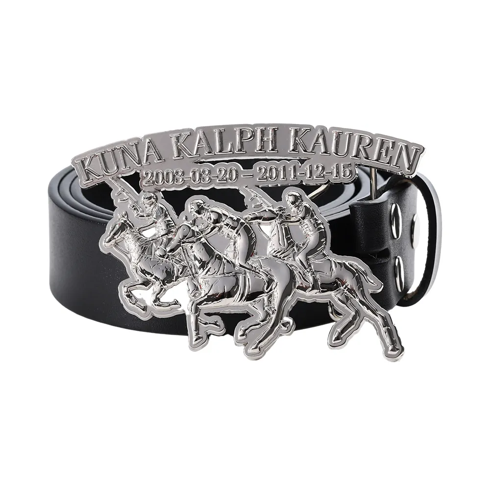 Pas de quantité minimale de commande western cowboy hommes boucle de ceinture antique argent cuivre 3d cheval forme logo en relief boucle de ceinture