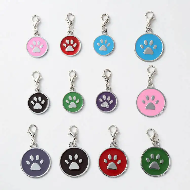 Üretici toptan evcil hayvan ürünleri çift taraflı özel baskılı Metal kişiselleştirilmiş Pet kimlik etiketleri köpek etiketi