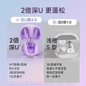 Curling Iron Electric Ionic 1.5 In LCD Display For Big Waves Water Ripples Dry Wet Use - Product Image 2