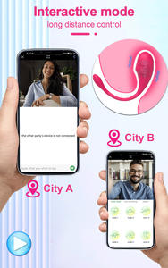 هزاز نسائي بـ10 اهتزازات للنقطة <span class=keywords><strong>G</strong></span> مع تحكم عبر التطبيق، بيضة هزازة من السيليكون، ألعاب جنسية للنساء بالجملة - Product Image 5