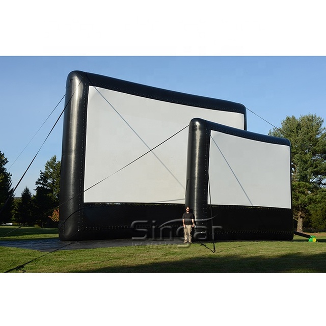 Large Inflatable air Screen Outdoor Cinema Equipment Inflatable Outdoor Movie Screen Movie Projector Screen