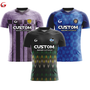 Camiseta Deportiva de Fútbol Personalizada por Sublimación con Nuevo Diseño para Hombre, Uniforme Deportivo al por Mayor, Diseño Gratuito, Camiseta de Fútbol con Cuello en V Z259024 - Product Image 1