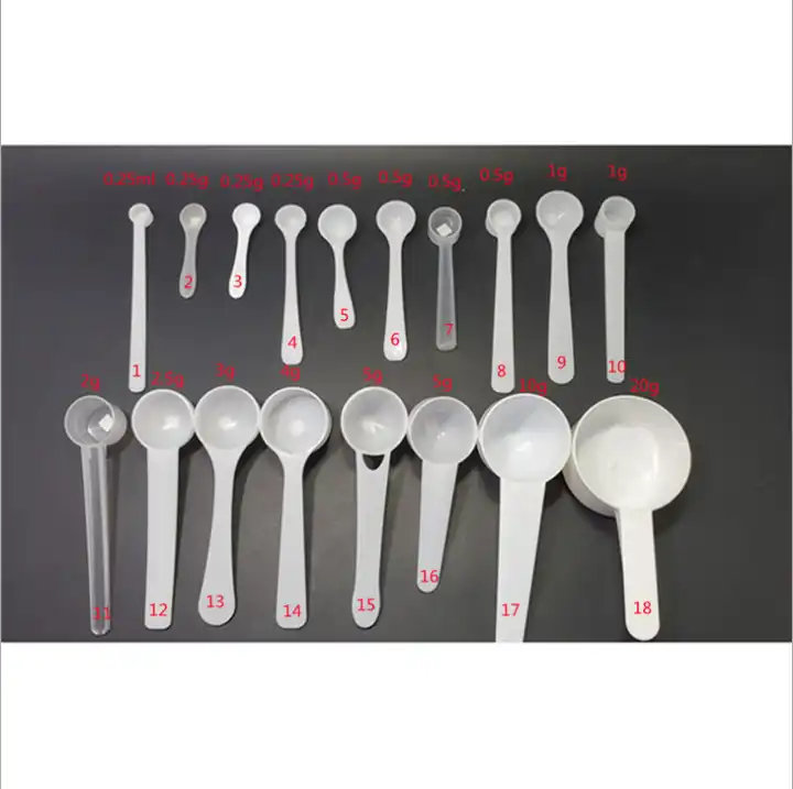 2ml Plastic Scoop 1 Gram PP Spoon 1g Measuring Tool Measure Scoops - China  Measuring Scoop and Measuring Spoon price