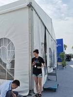 20x20m 20x25m accessoires de camping bâche pour événement location d'équipement équipement de location pour événements tente gonflable
