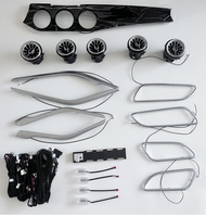 34 LED, écran tactile, contrôle par application, lumière ambiante symphonique, intérieur complet de la voiture pour GLA CLA Classe W117 W156, lumière arc-en-ciel active