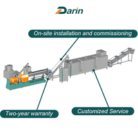 Ligne de production automatique multifonctionnelle à double extrudeur à vis pour poudre de riz fortifiée pour bébés, haute efficacité, 100-300 kg/h