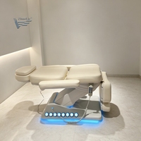 Fauteuil de beauté électrique à 4 moteurs pour esthéticienne, salon de beauté, spa, soins des cils, soins du visage, dermatologie, table de massage