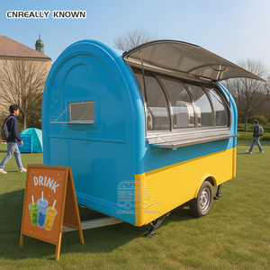 OEM Aluminum & Stainless Steel <b>Towable</b> Mobile Hot Dog Carts Fast Food Truck Concession Food Trailer for Sale - Product Image 5