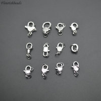Forme d'oiseau Beaucoup de styles Délicat à la mode Rhodium Argent Placage Laiton Homard Fermoirs Collier Bracelet Fermoir pour la fabrication de bijoux