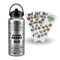 Bouteille de Parc National en Gros d'Usine avec Graphiques de 63 Parcs pour les Boutiques de Souvenirs et les Détaillants Spécialisés en Articles de Plein Air