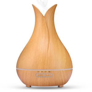 Diffuseur d'arômes Agw à effet bois 400 ml, humidificateur avec télécommande Wifi et application pour usage domestique - Product Image 3