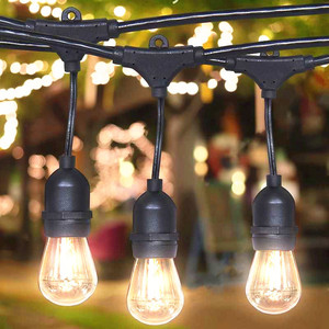 Guirnaldas de Luces LED E26 E27 para Exteriores, Cuerpo de Lámpara de Hierro Impermeable, 50V, Certificación CE, Garantía de 2 Años - Product Image 3