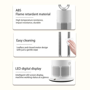 Ventilatore senza foglie per uso domestico con filtro Hepa11 per la circlusione dell'aria invernale estate calda e fredda torre Bladelsss ventilatore - Product Image 3