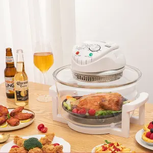 Microondas Eléctrico de Vidrio Profundo PARA EL Hogar, Freidora de Aire Turbo de Onda Profunda, Horno Halógeno, 12L