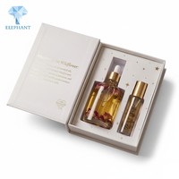 Scatola di Lusso per Profumo con Logo in Stampa Dorata, Confezione Personalizzata per Oli Essenziali, Stile Libro con Coperchio Magnetico