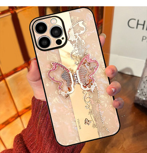 Funda de teléfono móvil con diseño ostentoso de mariposa y Diamante, para <span class=keywords><strong>Iphone</strong></span> 12, Mini <span class=keywords><strong>14</strong></span> <span class=keywords><strong>pro</strong></span>, <span class=keywords><strong>amx</strong></span> 13 <span class=keywords><strong>pro</strong></span>, 2022 - Product Image 3