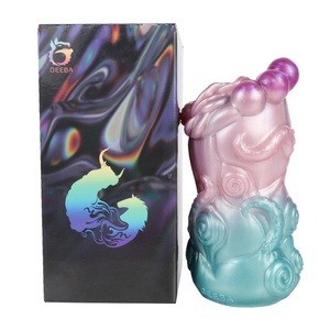 GEEBA New Animal Wolf Masturbator Male <b>Silicone</b> Flexible Aircraft Cup Realistic Vaginal Masturbation Sex <b>Tool</b> Sexy Toys for Men - Product Image 1