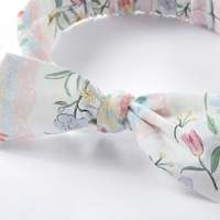 Diadema de Tela Elástica de Algodón Orgánico Personalizada con Estampado Floral para Bebés y Niños Pequeños, Unisex, Linda, para las Cuatro Estaciones, CHOCHO SAMA