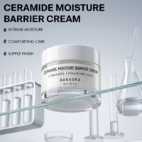 Crème hydratante pour le visage OAKAURA Ceramide Moisture Barrier 50ml, hydratation légère, adoucissante, pour peaux irrégulières, soin quotidien de la peau, OEM