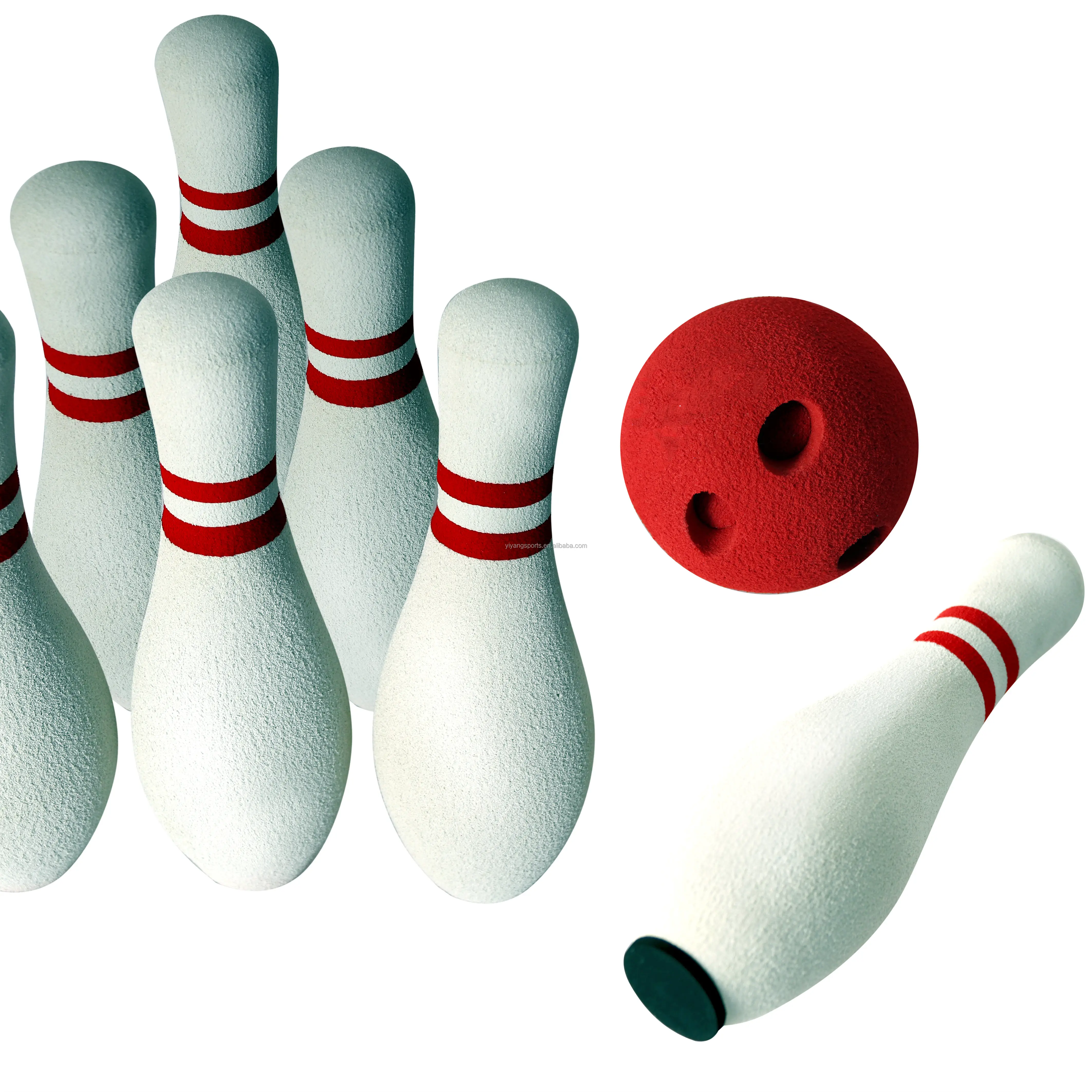 Trò Chơi Khổng Lồ Trong Nhà/Ngoài Trời Xốp Cao Su NBR Thân Thiện Với Môi Trường Bộ Trò Chơi Bowling 10 Chân Cho Gia Đình Vui Vẻ