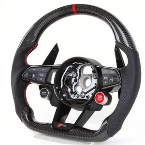 Volante de Fibra de Carbono Real Fabricado en Fábrica para <span class=keywords><strong>Audi</strong></span> R8 A4 5 <span class=keywords><strong>6</strong></span> 7 8/S3 4 5/RS3 4 5 <span class=keywords><strong>6</strong></span>/TT/TTS, Actualización de Volante Antiguo a Nuevo - Product Image 2