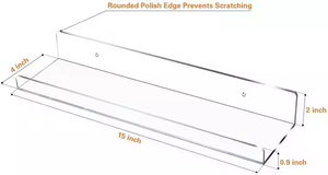 Mùa Xuân Dấu Hiệu Rõ Ràng Acrylic Tường Kệ Nổi gờ Xếp Chồng Kệ Cho Tường Lưu Trữ Giá - Product Image 3