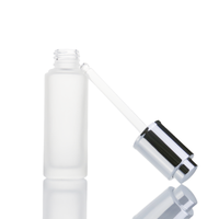 Vide 10ml 15ml 30ml clair mat cosmétique liquide crème pour les yeux visage huile essentielle verre presse flacons compte-gouttes