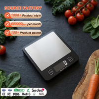 Báscula Electrónica de Cocina de Venta Directa de Fábrica, Pantalla LCD OEM con Retroiluminación, Precisión de 1G, 3KG/5KG