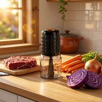 Robot culinaire multifonctionnel 400W, hachoir à légumes électrique 500ml, hachoir à viande, lame en acier inoxydable 420, personnalisation à une touche