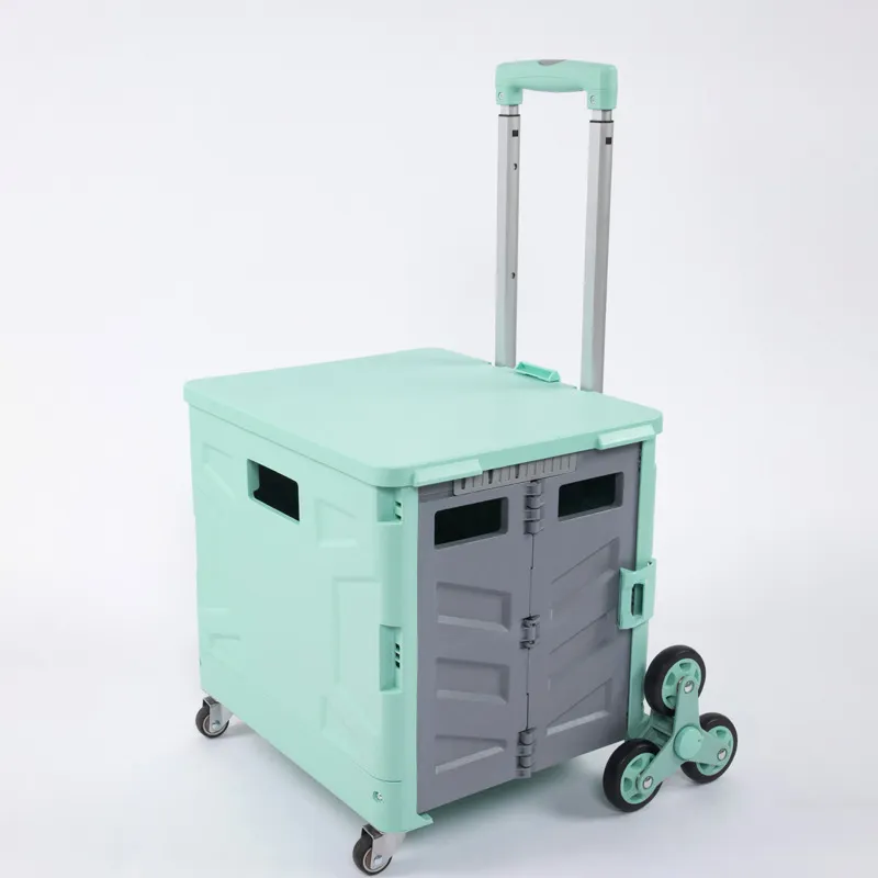 Petit mini chariot pliable portable de supermarché pliant pour le supermarché