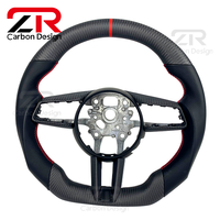 Volant de direction personnalisé en fibre de carbone mate pour Porsche Cayenne Panamera 718GTS 997 985 981 Boxster Cayman 987 992
