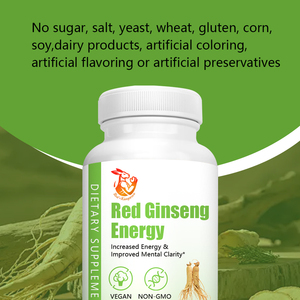 Healthcare Supplement <b>Red</b> Ginseng Energy Capsules for Mental Clarity Increase Energy Korean <b>Red</b> Ginseng Herbal Capsules - Product Image 2