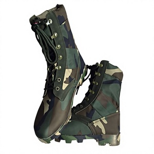 TSB11 Camouflage Tactical <b>Boots</b> Side Zipper Lace Breathable Outdoor <b>Work</b> <b>Boots</b> for Summer <b>Winter</b> Ankle Height Rubber Outs - Product Image 1