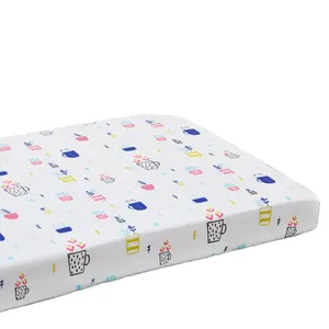 Set Tempat Tidur Bayi, Boks Anak Laki-laki Perempuan Cetak Kustom Katun 100%