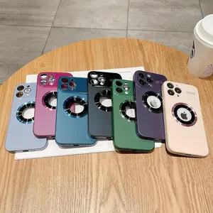 Custodia per telefono magnetica trasparente custodia per telefono personalizzata per <span class=keywords><strong>iPhone</strong></span> <span class=keywords><strong>11</strong></span> 12 13 14 15 16 <span class=keywords><strong>Pro</strong></span> <span class=keywords><strong>Max</strong></span> Cover cellulare Funda Glass Len <span class=keywords><strong>protezione</strong></span> completa - Product Image 6