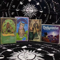 Englische Wahrsage-Tarot-Orakelkarten Umweltfreundliches Positives Affirmations-Deck Papier-Tarotkarten mit Anleitungsbuch zum Verkauf