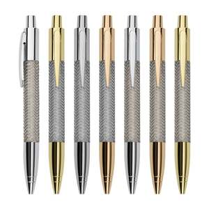 Bolígrafos de Metal con Malla de Alambre al por Mayor, Bolígrafos de Lujo con Textura para Oficina/Negocios, Regalos Empresariales - Product Image 1