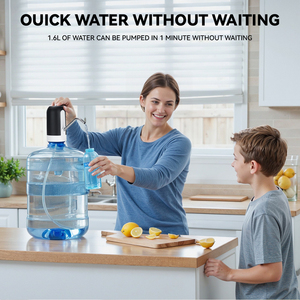 Mini botella automática eléctrica, bomba dispensadora <span class=keywords><strong>de</strong></span> <span class=keywords><strong>agua</strong></span> fría portátil, <span class=keywords><strong>dispensador</strong></span> <span class=keywords><strong>de</strong></span> <span class=keywords><strong>agua</strong></span> independiente inalámbrico - Product Image 5